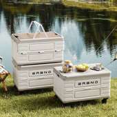 野外露营营收纳箱XKH载后箱收纳箱大备容量可车移动户外装 备野储