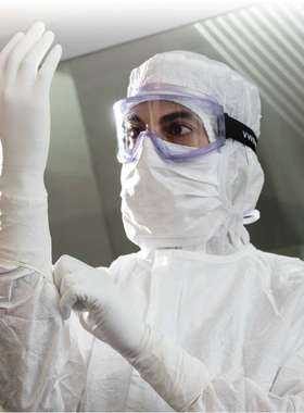 哈涯德HALYARD利*PURE色ZERO*手HG3Q浅蓝TGC无菌丁腈套