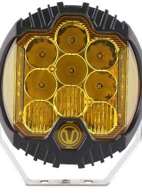 现7货牧马人大0灯三面发光黄色寸9W汽车装LE改D工作灯跨境RYQ直供