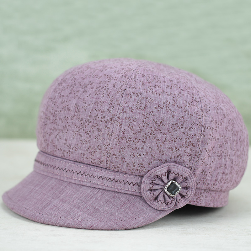 老人帽子女春秋奶奶鸭舌帽薄款老太太布帽中老年人妈妈单帽春夏天