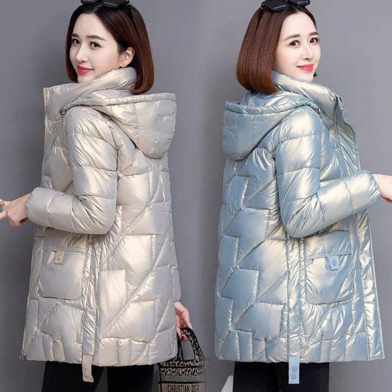 羽绒棉服女洋g气妈妈2024冬季新款气质减龄中长款女士棉袄洋气外