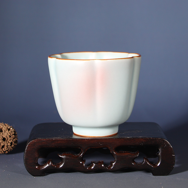 钧瓷茶杯单杯禹州神垕省大师张旭东原矿青脂系列主人杯高端茶器
