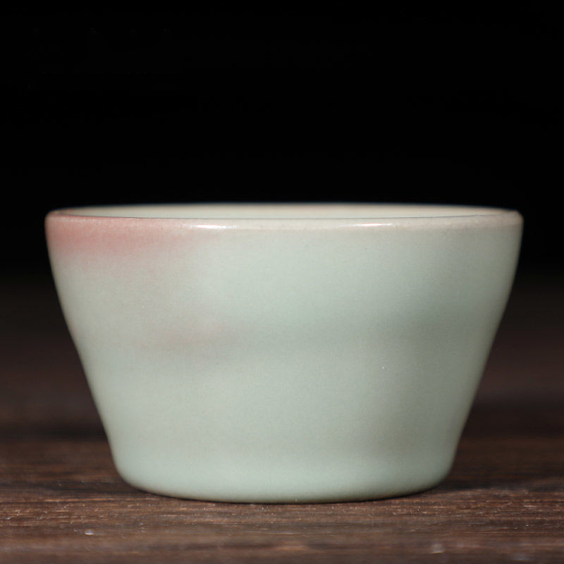 河南禹州神垕钧瓷茶杯个人杯主人杯仿古宋钧广口杯自用复古品茗杯