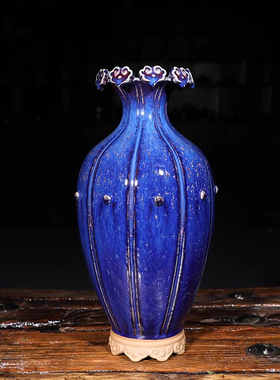 河南禹州神垕钧瓷九州如意客厅玄关博古架办公室摆件中国风祝福