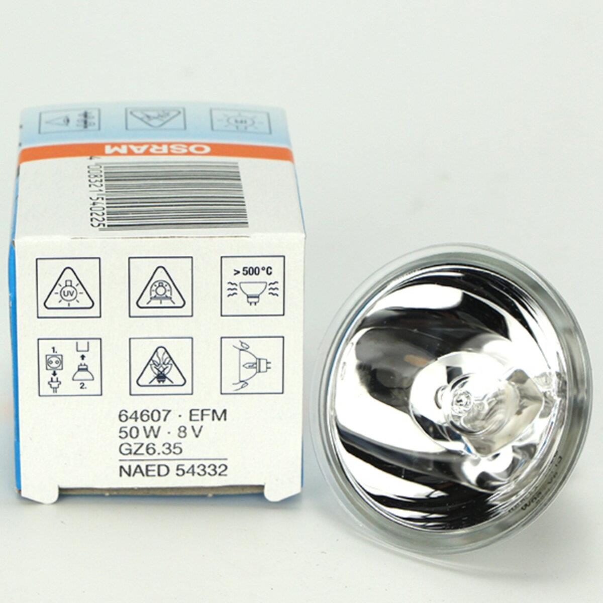 欧司朗8V50W酶标仪12V100W内窥镜卤素灯泡仪器设备科研检测灯杯