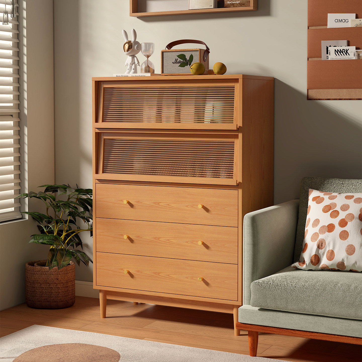 实木餐边柜靠墙一体储物柜2025新款客厅置物架原木简约茶水收纳柜,住宅家具,餐边柜,淘宝优惠券,粉丝福利购,淘宝优惠卷