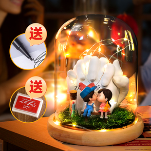 情侣手膜石膏制作材料模具自制手模型3d立体diy克隆粉手印纪念