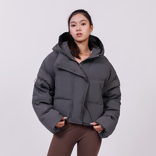 【品牌特惠】Tea Beauty宽松短款连帽羽绒服女冬季云朵外套