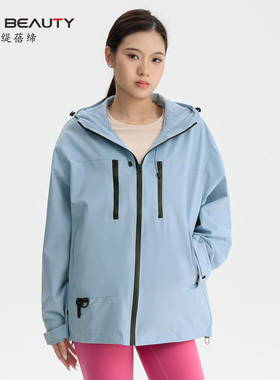 Tea Beauty缇蓓缔 N80513休闲风衣女2025秋冬新款连帽外套防泼水
