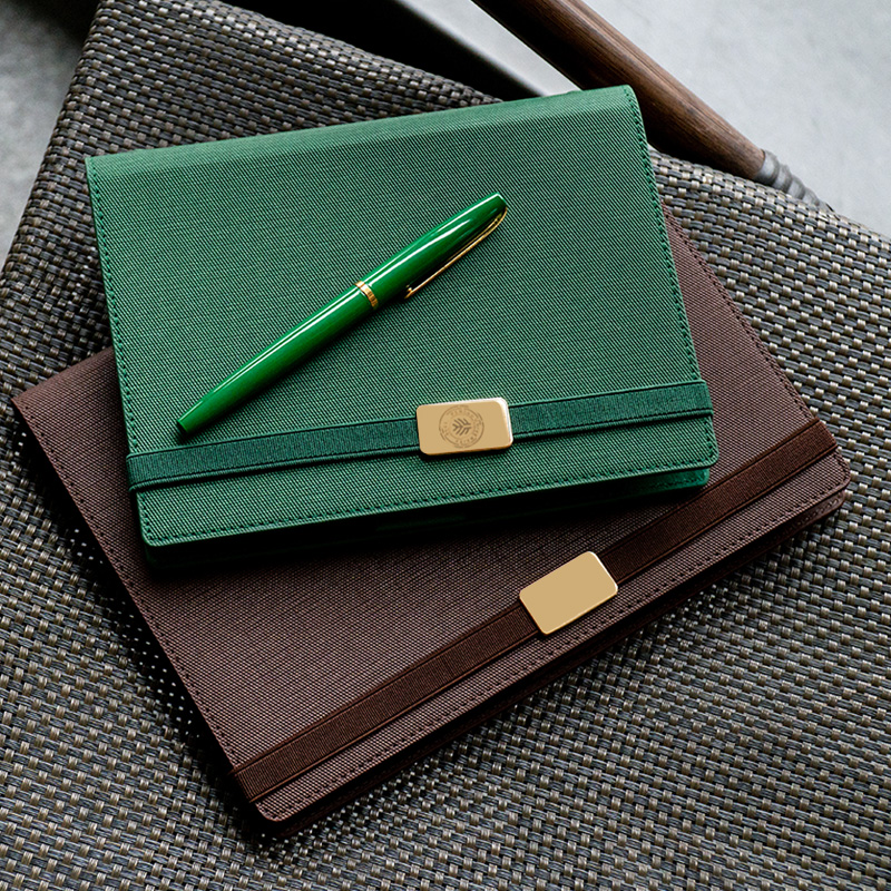 高档商务皮面工作活页本笔记本子记事本定制可印logo手账本男生版