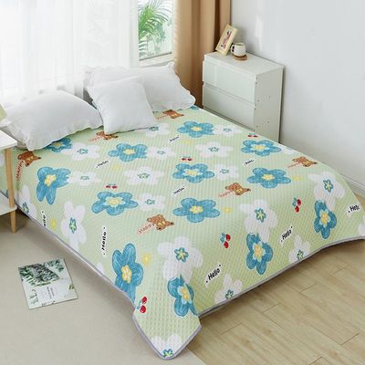 新疆包邮四季三层夹棉床单榻榻米床盖防滑加厚双面两用毯子宿舍床