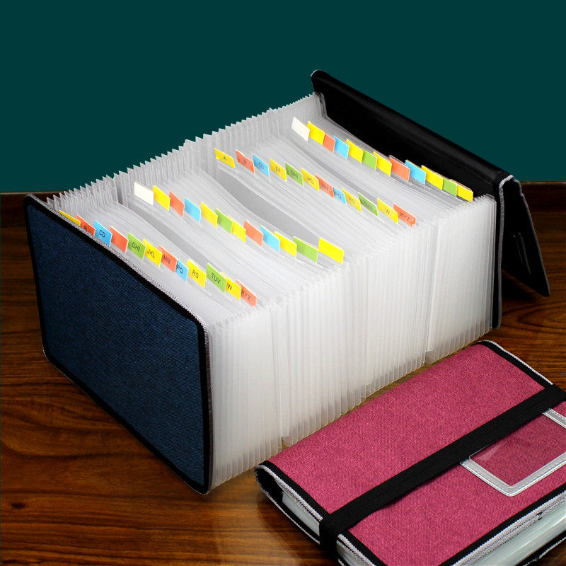 A4文件夹大容量档案夹多层风琴夹资料册学生试卷夹办公用票据收纳
