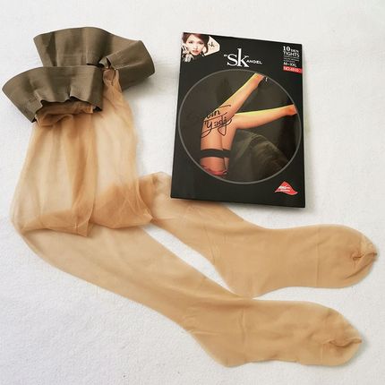 SK4510过膝袜极光马油袜丝滑红边丝袜美腿超薄夏季女长筒袜超透硅