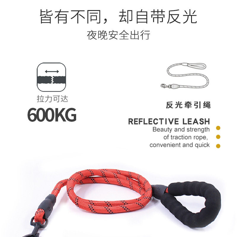 狗狗牵引绳遛狗绳狗链子大型中型小型犬金毛柯基边牧加长牵狗绳子
