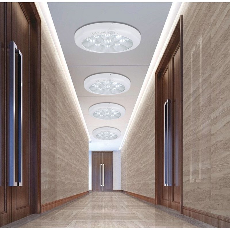 led感应吸顶灯人体红外线智能消防带应急声控灯楼道过道灯声光控