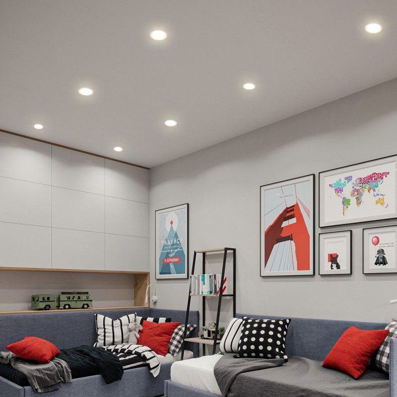 工装商照筒灯led超薄嵌入式天花灯4寸12w开孔7.5 8 11 12 13公分