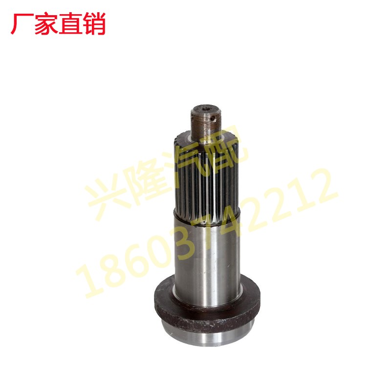 生产厂家前轴头汽车传动轴配件万向节十字轴花键轴前伸齿加工热销