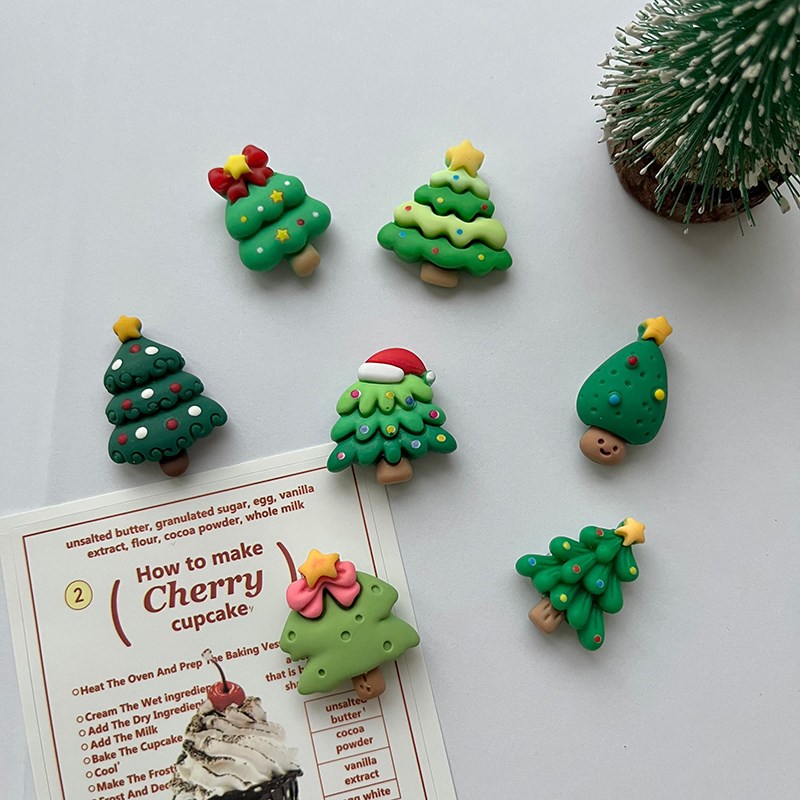 不腻少女心~圣诞新创意3D磁吸冰箱贴圣诞迷你磁吸贴卡片个性贴