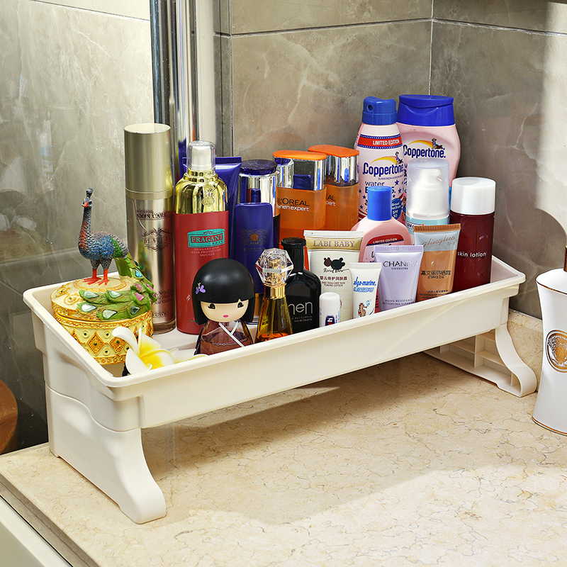 卫生间抽屉式置物架浴室洗手漱台面化妆品收纳盒桌面梳妆柜架卧室