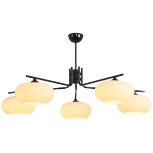 北欧风格 客厅吊灯中古柿子吊灯餐厅卧室灯简约复古氛围玻璃灯具