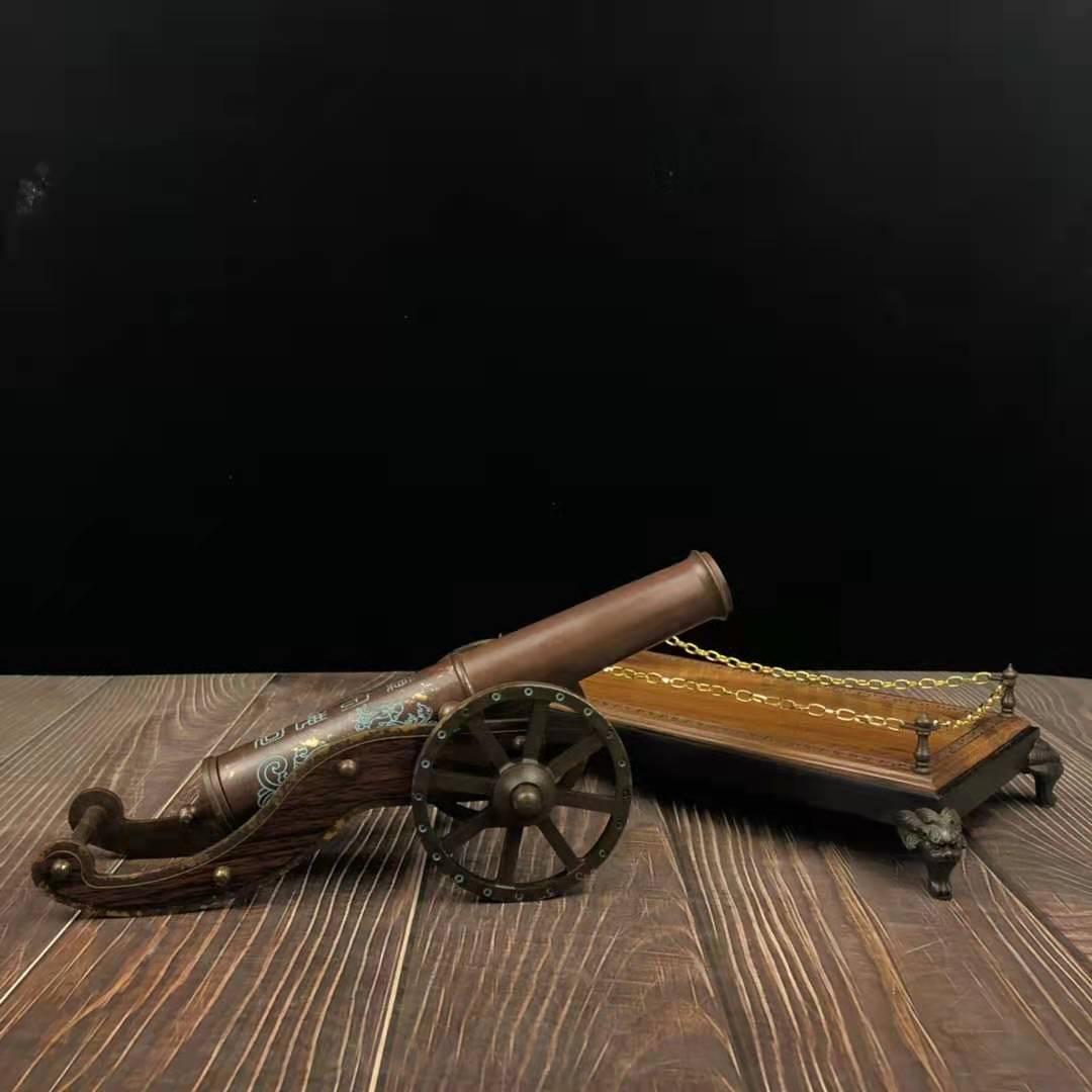 纯铜神炮摆件一炮而红工艺品铜大炮旺财补客厅角店铺开业礼品摆件