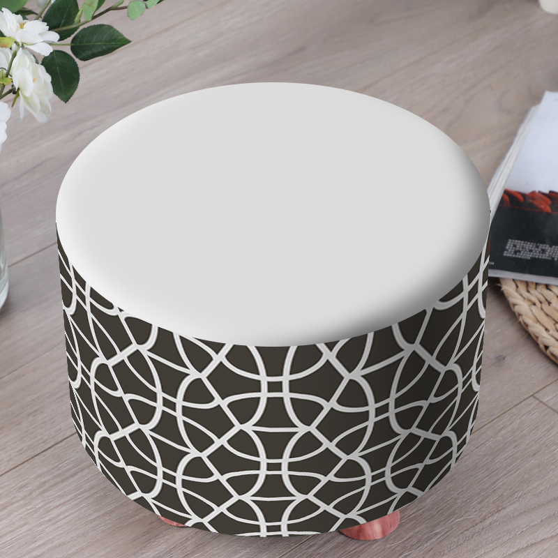 实木圆矮凳罩儿童沙发蘑菇凳子罩红色家用卡通小板凳套通用防尘