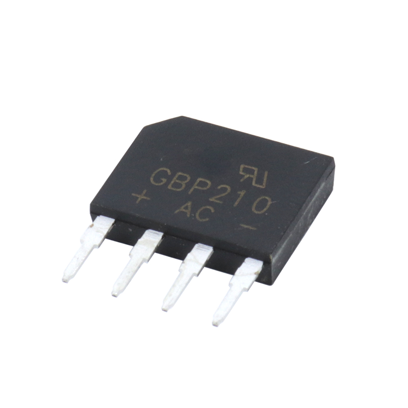 厂家直销 GBP210 桥堆 2A/1000V 整流桥 框架扁桥GBP封装 DIP-4脚
