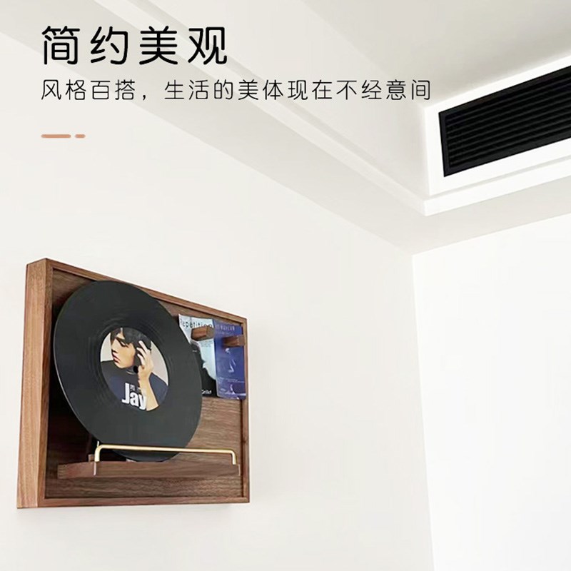电表箱装饰画遮挡实木黑胡桃极简风配F电闸箱改造挂画网红遮丑神