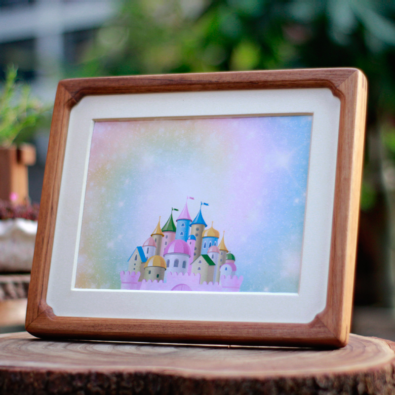 黑酸枝花样画框 红花梨红色相框 柚木褐色镜框 本木本色 手工雕刻