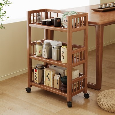 茶柜茶架子置物架客厅茶室小型博古架多层茶叶收纳柜茶具展示柜子