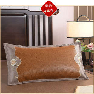 夏季 成人单人凉爽双面凉枕学生荞麦壳枕芯藤枕 凉席竹枕头一个夏季