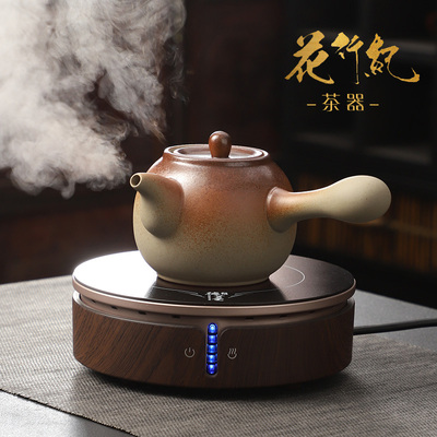 围炉煮茶陶瓷炭火炉煮茶壶罐茶室内家用陶壶明火电陶炉户外烧水壶