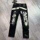 男泼墨紧身修身 轻奢D2高版 本牛仔裤 印花潮牌涂鸦假破洞弹力补丁