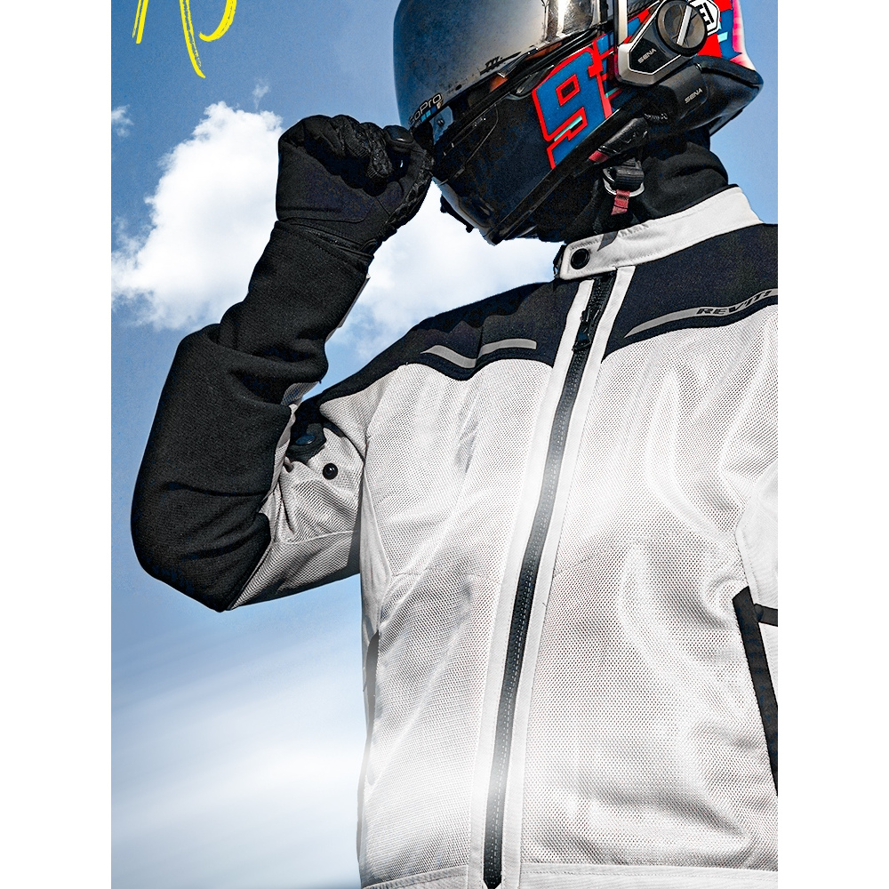 【十一特价】REVIT摩托车骑行服气浪3冲刺网眼透气通勤带护具男女