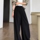 垂感阔腿裤 裤 25767 天丝绵羊毛高腰宽松直筒慵懒老钱风西装 26春季