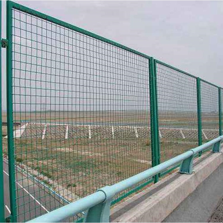 高速公路桥梁防抛网铁路隔离围栏菱形护栏网防护网防坠落铁丝网