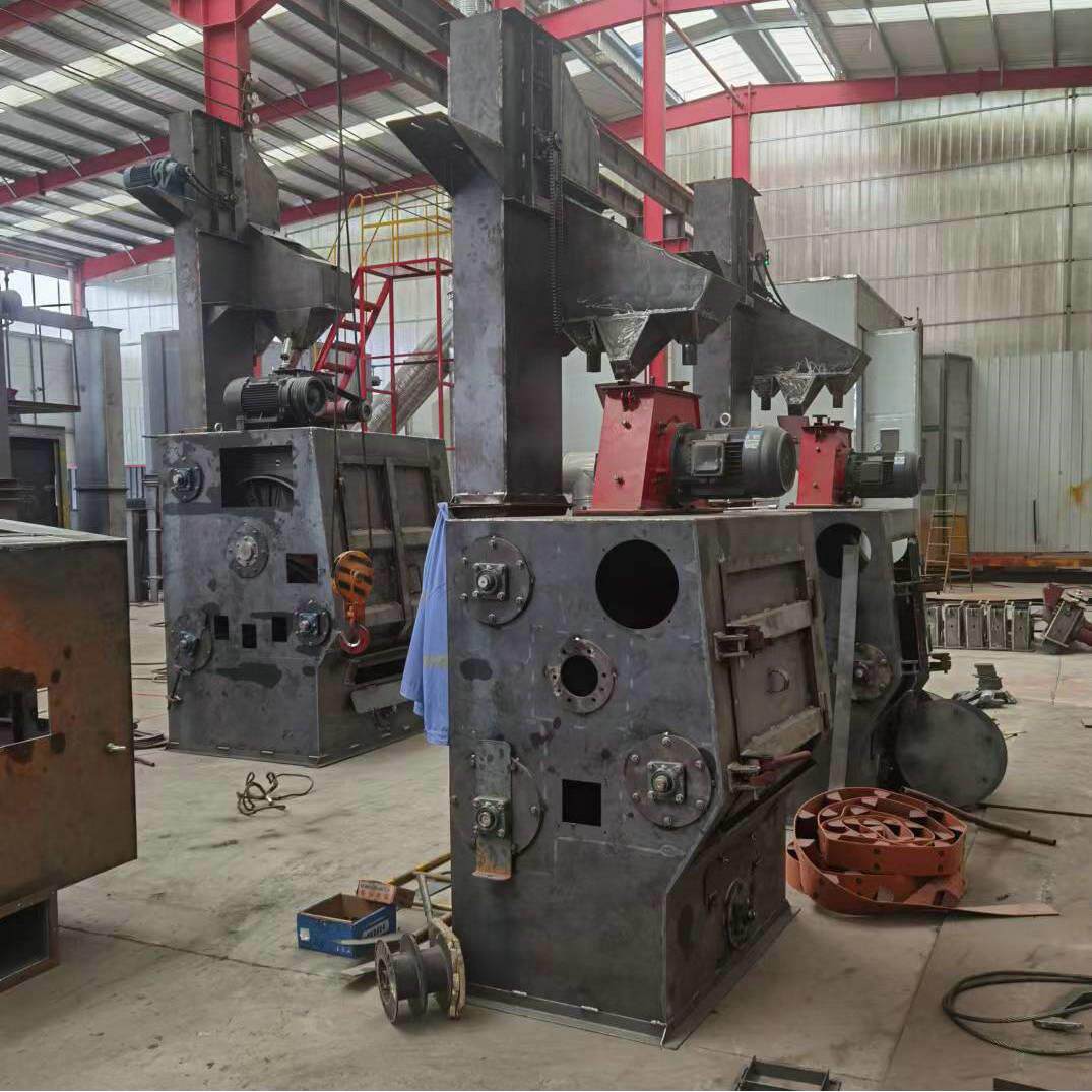 厂家定制履带式抛丸机小型q324q326表面除锈钢材铸件清理机设备