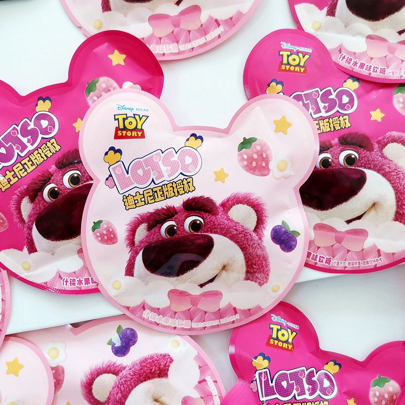 迪士尼什锦水果味软糖异型袋散装糖果生日宴伴手礼糖果零食喜礼