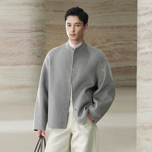 」双面羊毛羊绒立领开衫 Pāra 外套呢子上衣 禅 璞照「