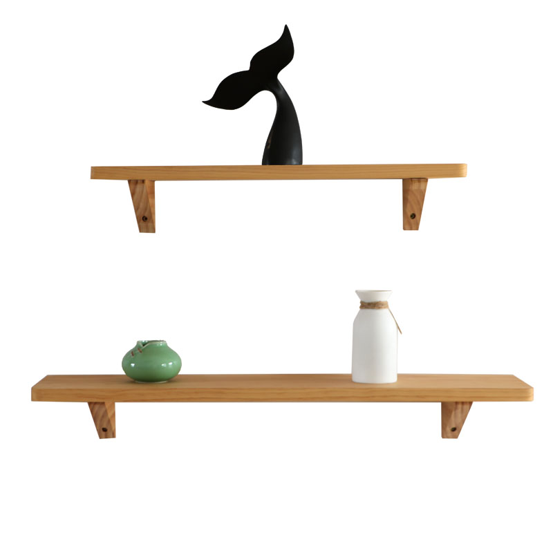 实木搁板一字隔板墙上置物架卧室厨房餐厅装饰墙壁置物架壁挂客厅