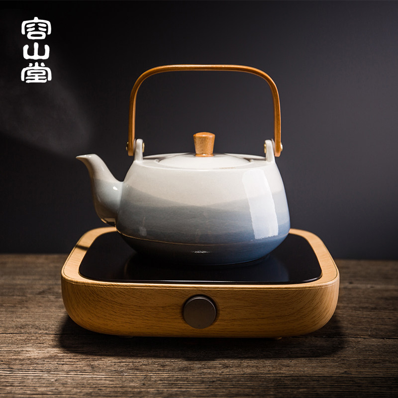 容山堂惜时三界电陶炉煮茶器茶炉茶壶陶瓷烧水壶泡茶专用家用茶具