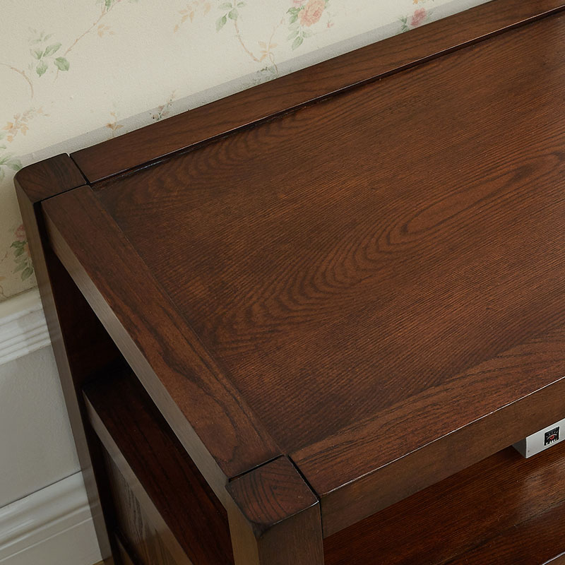 美式电视柜茶几组合套装客厅乡村简约实木电视机柜储物柜地柜家具