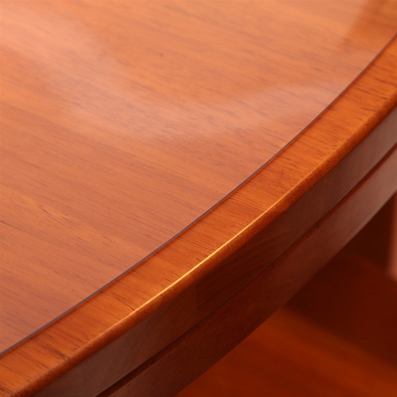 可折叠圆桌 伸缩椭圆西餐桌桌布桌垫桌膜 软玻璃透明磨砂防水