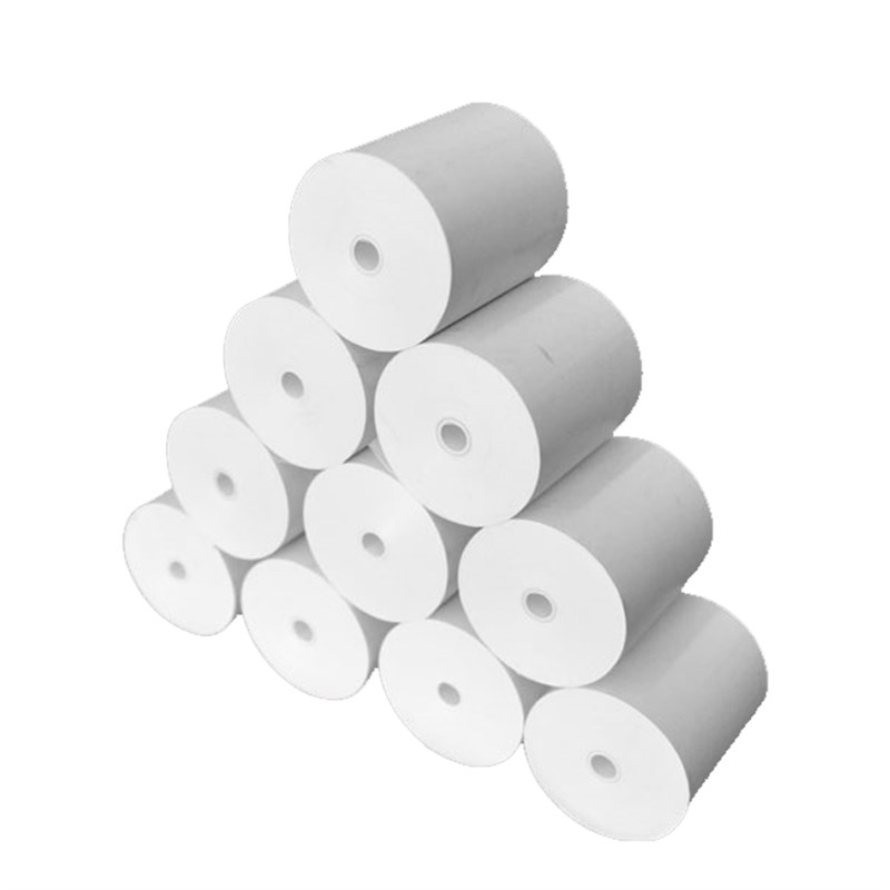 57x50无管芯收银纸 58mm热敏纸 美团超市收款票据纸外卖打印卷纸