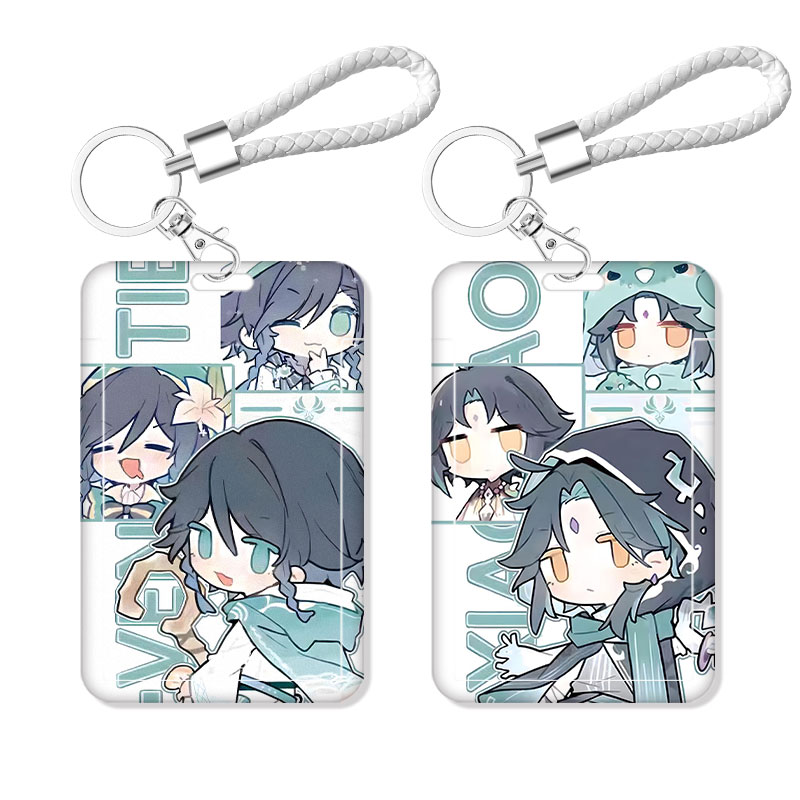 原神卡套饭卡散兵魈校园卡公交卡学生证件工作证工牌证件套校牌钥