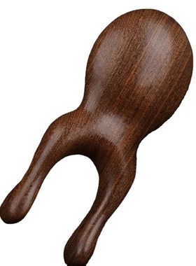 金丝绿檀按摩梳五齿头部经络木梳 小青蛙眼刮按摩檀木梳海豚按摩