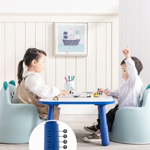 南希儿童花生桌可调节升降桌腿宝宝小方桌专用增高杆调节杆加高杆