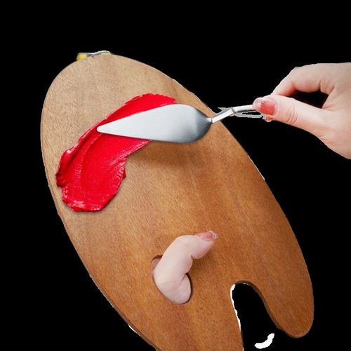 凡高画材油画刮刀一体式马氏体全钢手柄丙烯水粉颜料油画棒刮刀