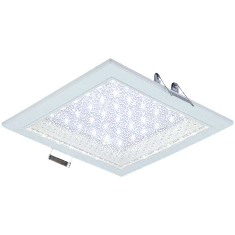方形厨卫灯暗装嵌入式卫生间厨房灯17x17开孔厕所吊顶30x30平板灯