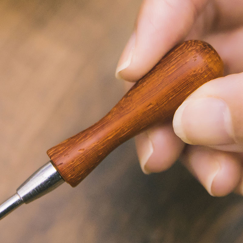 当然 复古火漆印章配套花梨木火漆金属勺子 木质手柄火漆配件工具
